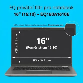 Kensington EQ filter za privatnost za 16'' 16:10 prijenosno računalo Kensington EQ filter za privatnost za 16'' 16:10 prijenosno računalo