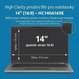 Kensington High Clarity Privacy Filter za 14'' 16:9 prijenosno računalo Kensington High Clarity Privacy Filter za 14'' 16:9 prijenosno računalo