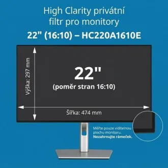 Kensington High Clarity Privacy Filter za 22'' 16:10 monitor Kensington High Clarity Privacy Filter za 22'' 16:10 monitor