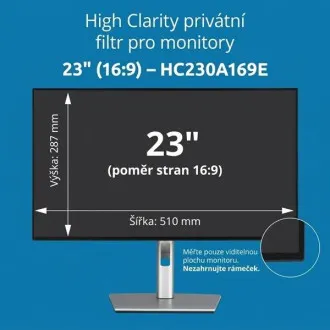 Kensington High Clarity Privacy Filter za 23'' 16:9 monitor Kensington High Clarity Privacy Filter za 23'' 16:9 monitor