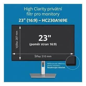 Kensington High Clarity Privacy Filter za 23'' 16:9 monitor Kensington High Clarity Privacy Filter za 23'' 16:9 monitor