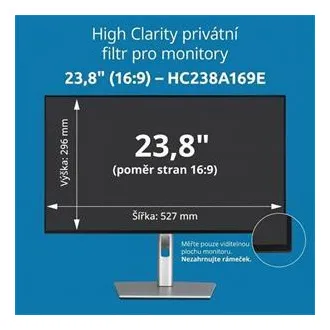 Kensington filter za privatnost visoke jasnoće za 23,8-inčni 16:9 monitor