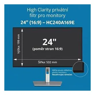 Kensington High Clarity Privacy Filter za 24'' 16:9 monitor Kensington High Clarity Privacy Filter za 24'' 16:9 monitor