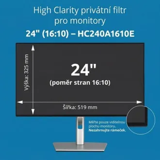 Kensington High Clarity Privacy Filter za 24'' 16:10 monitor