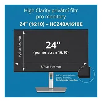 Kensington High Clarity Privacy Filter za 24'' 16:10 monitor