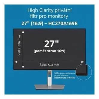 Kensington High Clarity Privacy Filter za 27'' 16:9 monitor Kensington High Clarity Privacy Filter za 27'' 16:9 monitor