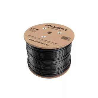 LANBERG LAN KABEL CAT.6 UTP 305M FIKSNI VANJSKI S GEL PUNJENJEM CU BLACK FLUKE PASS