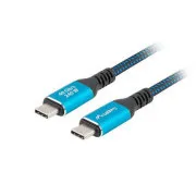 Lanberg KABEL USB-C M/M 4.0 1.5 M 240W 8K 60HZ CRNO-PLAVI