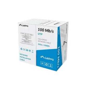 LANBERG LAN KABEL UTP 305M FIKSNI CCA CRNI LANBERG LAN KABEL UTP 305M FIKSNI CCA CRNI