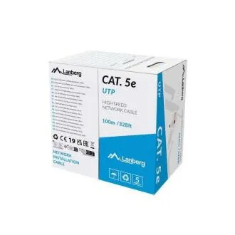 LANBERG LAN KABEL CAT.5E UTP 100M ČVRSTI CU SIVI FLUKE PASS LANBERG LAN KABEL CAT.5E UTP 100M ČVRSTI CU SIVI FLUKE PASS