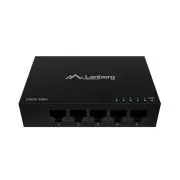 LANBERG SWITCH DSM1-1005 5X 1GB/S NEUPRAVLJIVI GIGABITNI ETHERNET DESKTOP 12V (METALNI POKLOPAC)