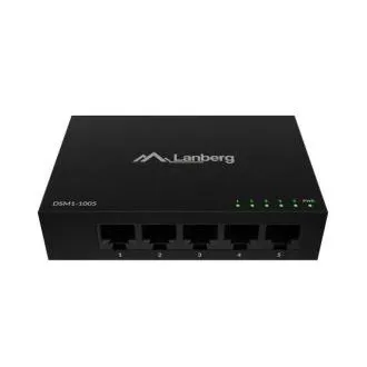 LANBERG SWITCH DSM1-1005 5X 1GB/S NEUPRAVLJIVI GIGABITNI ETHERNET DESKTOP 12V (METALNI POKLOPAC) LANBERG SWITCH DSM1-1005 5X 1GB/S NEUPRAVLJIVI GIGABITNI ETHERNET DESKTOP 12V (METALNI POKLOPAC)