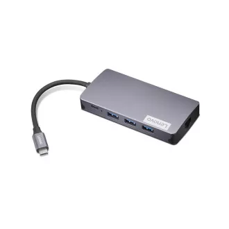 Lenovo Dock CONS - Lenovo 150 - USB-C Travel (100W max), 1x USB-C, 3x USB-A, 1x HDMI, 1x VGA, 1x RJ45, 1x TF/SD čitač