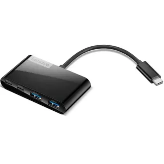 Lenovo Hub Select 4-port USB-C, 2x USB-A + 2x USB-C, crni