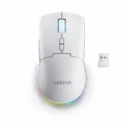 Lenovo Legion M220 bežični RGB gaming miš - gaming miš s RGB pozadinskim osvjetljenjem, tri načina povezivanja, u bijeloj boji