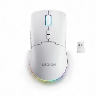 Lenovo Legion M220 bežični RGB gaming miš - gaming miš s RGB pozadinskim osvjetljenjem, tri načina povezivanja, u bijeloj boji Lenovo Legion M220 bežični RGB gaming miš - gaming miš s RGB pozadinskim osvjetljenjem, tri načina povezivanja, u bijeloj boji
