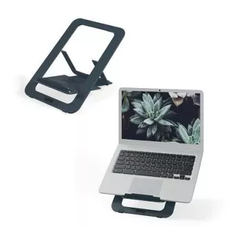 Leitz Ergo travel ultratanki stalak za laptop, aluminij, tamno siva