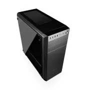Modecom PC kućište OBERON PRO GLASS BLACK MIDI, 2x USB 3.0, 2x USB 2.0, HD audio, crno, staklena strana, bez izvora napajanja
