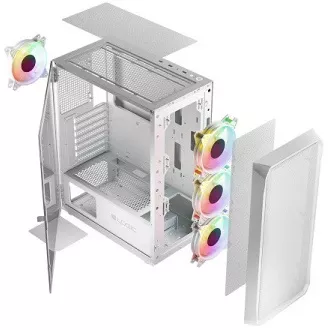 LOGIC PC kućište Portos ARGB MIDI 1x USB 3.0, 2x USB 2.0 + audio, bijelo, bez izvora napajanja LOGIC PC kućište Portos ARGB MIDI 1x USB 3.0, 2x USB 2.0 + audio, bijelo, bez izvora napajanja