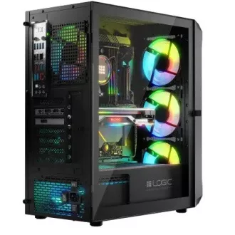 LOGIC PC kućište Portos ARGB MIDI 1x USB 3.0, 2x USB 2.0 + audio, crno, bez izvora napajanja LOGIC PC kućište Portos ARGB MIDI 1x USB 3.0, 2x USB 2.0 + audio, crno, bez izvora napajanja