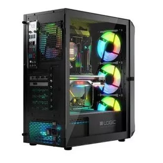LOGIC PC kućište Portos ARGB MIDI 1x USB 3.0, 2x USB 2.0 + audio, crno, bez izvora napajanja LOGIC PC kućište Portos ARGB MIDI 1x USB 3.0, 2x USB 2.0 + audio, crno, bez izvora napajanja