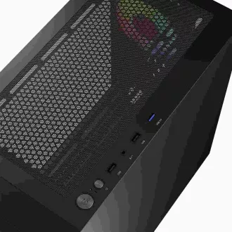 LOGIC PC kućište Portos ARGB MINI 1x USB 3.0, 2x USB 2.0 + audio, crno, bez izvora napajanja LOGIC PC kućište Portos ARGB MINI 1x USB 3.0, 2x USB 2.0 + audio, crno, bez izvora napajanja