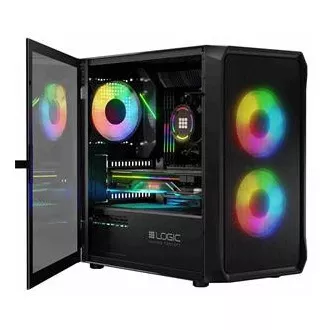 LOGIC PC kućište Portos ARGB MINI 1x USB 3.0, 2x USB 2.0 + audio, crno, bez izvora napajanja LOGIC PC kućište Portos ARGB MINI 1x USB 3.0, 2x USB 2.0 + audio, crno, bez izvora napajanja