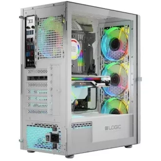 LOGIC PC kućište Aramis ARGB MIDI 1x USB 3.0, 2x USB 2.0 + audio, bijelo, bez izvora napajanja LOGIC PC kućište Aramis ARGB MIDI 1x USB 3.0, 2x USB 2.0 + audio, bijelo, bez izvora napajanja