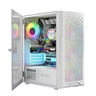 LOGIC PC kućište Aramis ARGB MIDI 1x USB 3.0, 2x USB 2.0 + audio, bijelo, bez izvora napajanja LOGIC PC kućište Aramis ARGB MIDI 1x USB 3.0, 2x USB 2.0 + audio, bijelo, bez izvora napajanja