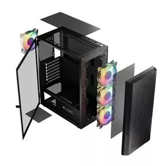 LOGIC PC kućište Aramis ARGB MIDI 1x USB 3.0, 2x USB 2.0 + audio, crno, bez napajanja LOGIC PC kućište Aramis ARGB MIDI 1x USB 3.0, 2x USB 2.0 + audio, crno, bez napajanja