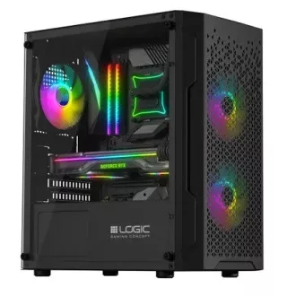 LOGIC PC kućište Aramis ARGB MINI 1x USB 3.0, 2x USB 2.0 + audio, crno, bez izvora napajanja LOGIC PC kućište Aramis ARGB MINI 1x USB 3.0, 2x USB 2.0 + audio, crno, bez izvora napajanja