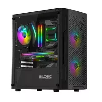 LOGIC PC kućište Aramis ARGB MINI 1x USB 3.0, 2x USB 2.0 + audio, crno, bez izvora napajanja LOGIC PC kućište Aramis ARGB MINI 1x USB 3.0, 2x USB 2.0 + audio, crno, bez izvora napajanja