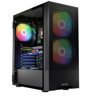 LOGIC PC kućište Arya ARGB MIDI 1x USB 3.0, 2x USB 2.0 + audio, crno, bez napajanja LOGIC PC kućište Arya ARGB MIDI 1x USB 3.0, 2x USB 2.0 + audio, crno, bez napajanja