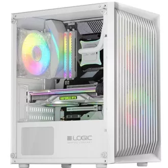 LOGIC PC kućište Atos ARGB MINI 1x USB 3.0, 2x USB 2.0 + audio, bijelo, bez izvora napajanja LOGIC PC kućište Atos ARGB MINI 1x USB 3.0, 2x USB 2.0 + audio, bijelo, bez izvora napajanja