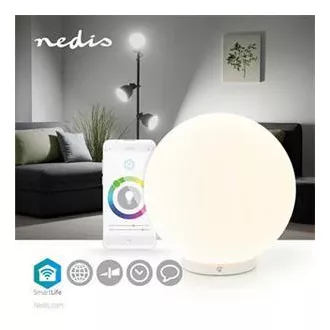 Nedis LNLW10WT - LED noćna svjetiljka s utičnicom | Senzor pokreta | Senzor dan/noć | 0,55 W | 11 lm | Toplo bijela
