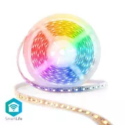 Nedis WIFILS52CRGBW Pametna LED traka Wi-Fi | Višebojna | SMD | 5,00 m | IP21 | 2700 - 6500K | 960 lm | Android / iOS