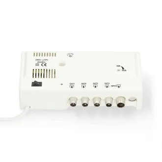Nedis SAMP42244WT - CATV antensko pojačalo | Pojačanje: 20 dB | 47 - 694 MHz | Broj izlaza: 4 | Kontrola pojačanja | Bijela Nedis SAMP42244WT - CATV antensko pojačalo | Pojačanje: 20 dB | 47 - 694 MHz | Broj izlaza: 4 | Kontrola pojačanja | Bijela