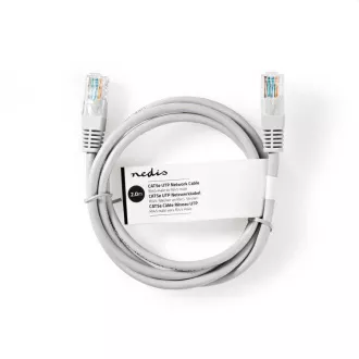 Nedis CCGL85230GY20 - Mrežni kabel CAT6 U/UTP | RJ45 utikač | RJ45 utikač | 2,00 m | Okrugli | PVC | Sivi
