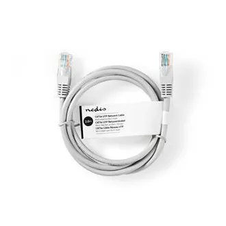 Nedis CCGL85230GY20 - Mrežni kabel CAT6 U/UTP | RJ45 utikač | RJ45 utikač | 2,00 m | Okrugli | PVC | Sivi