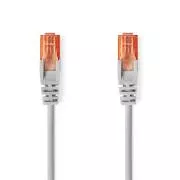Nedis CCGL85230GY150 - Mrežni kabel CAT6 U/UTP | RJ45 muški - RJ45 muški | 15,00 m | Okrugli | PVC | Sivi