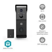 Nedis WIFICDP31BK - SmartLife video portafon | Wi-Fi | Na baterije | 2x Full HD 1080p | IP54 | Senzor pokreta
