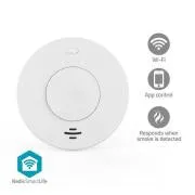 Nedis WIFIDS30WT SmartLife detektor dima | Napajanje baterijama | Vijek trajanja senzora: 10 godina | 85 dB | Bijela