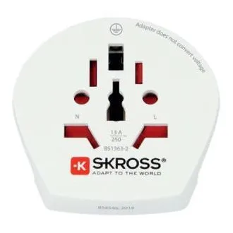 Skross SKR1500211EC - Putni adapter iz svijeta u Europu za 2-pinske i 3-pinske uređaje iz preko 220 destinacija Skross SKR1500211EC - Putni adapter iz svijeta u Europu za 2-pinske i 3-pinske uređaje iz preko 220 destinacija