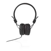 Nedis HPWD1101BK - Žičane slušalice | Preko uha | 3,5 mm | Duljina kabela: 1,20 m | Crne