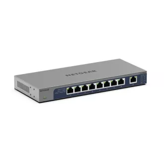 Netgear 8-portni gigabitni Ethernet neupravljani preklopnik s 1 namjenskim 10G/Multi-Gig portom - GS108MX