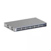 Netgear 48xGbE, pametni preklopnik, 2 kombinirana bakrena/SFP priključka, 2 namjenska SFP priključka - GS748T