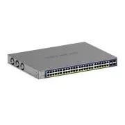Netgear 48-portni gigabitni Ethernet, PoE+, pametni preklopnik, upravljanje u oblaku, 4 SFP+ porta (380 W) - GS752TXP