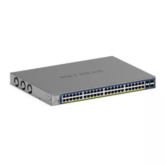 Netgear 48-portni gigabitni Ethernet, PoE+, pametni preklopnik, upravljanje u oblaku, 4 SFP+ porta (380 W) - GS752TXP