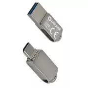 PLATINET flash pogon USB 3.2 METALNI VODOOTPORNI DUAL USB-C USB-A 32GB