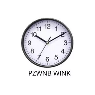 PLATINET OKRUGLI ZIDNI SAT WINK BLACK, tihi mehanizam PLATINET OKRUGLI ZIDNI SAT WINK BLACK, tihi mehanizam